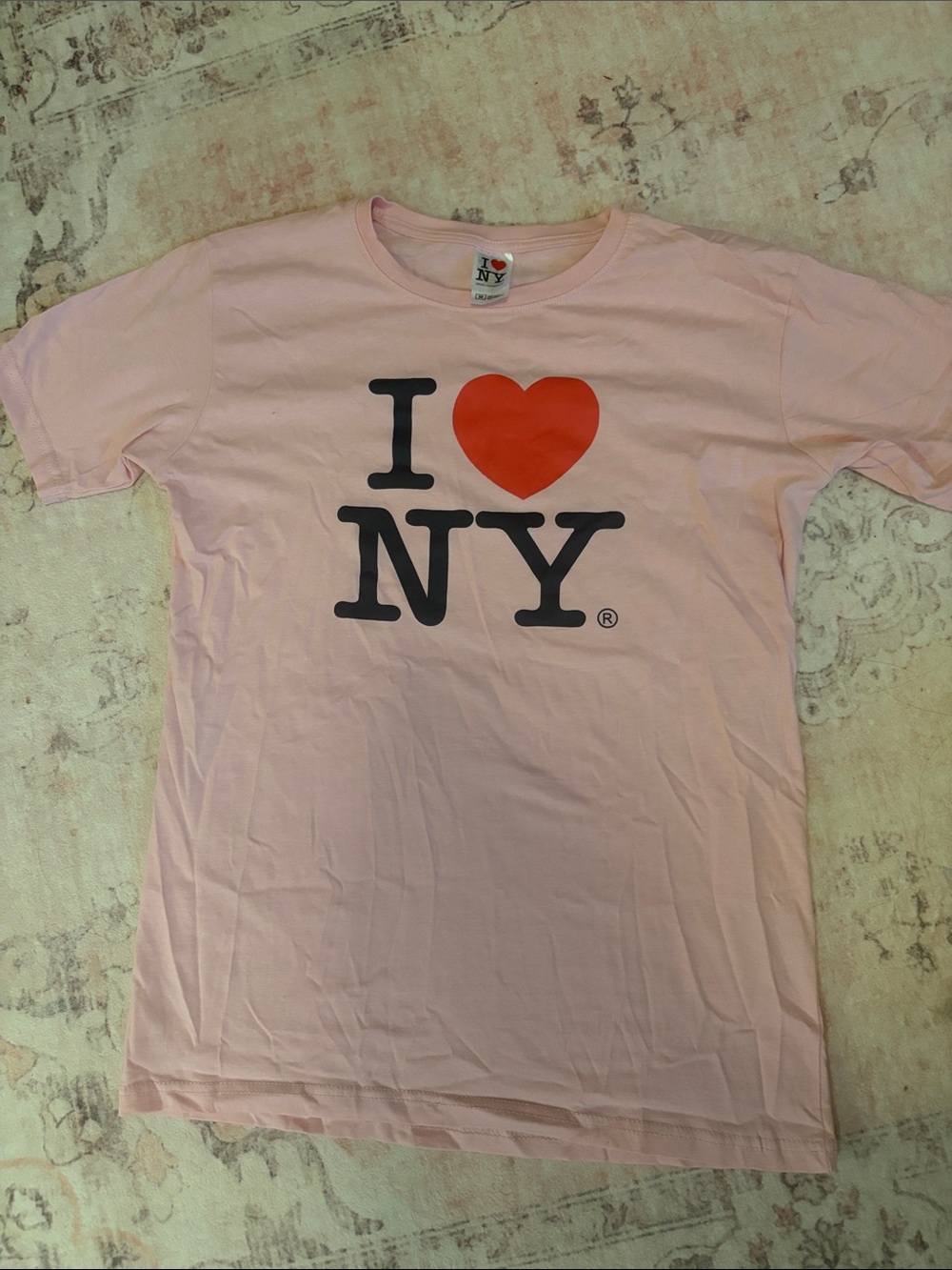 I HEART NY authentic pink 100% cotton t-shirt